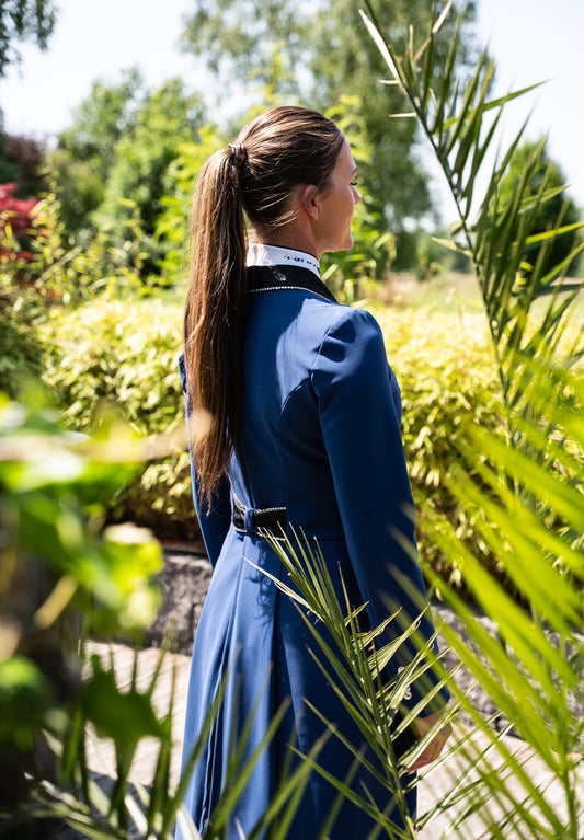 Lamantia Couture Frack New Blue LE black Flower