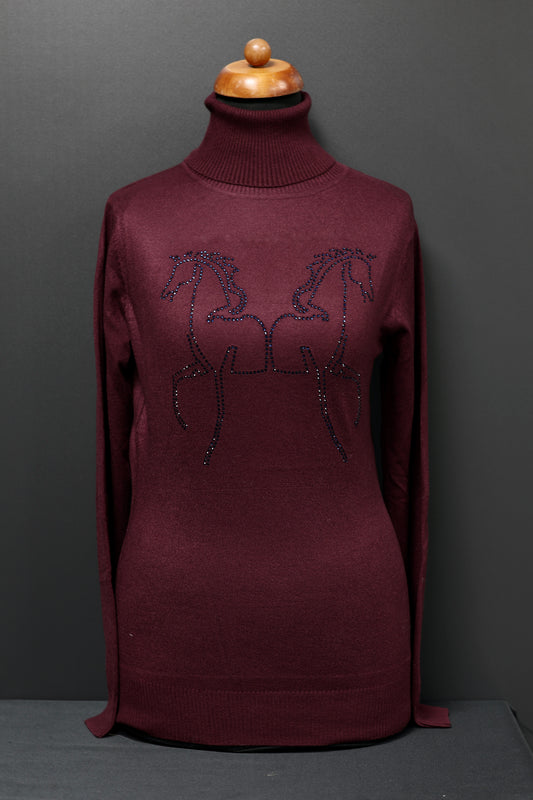 Equestrian Style NoConcept Signature Swarovksi Bordeaux