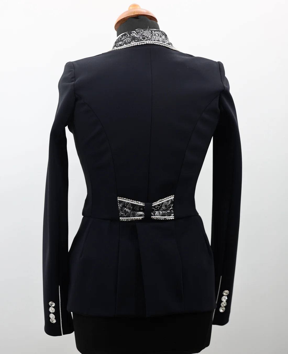 DEMO Lamantia Couture Mini Frack Silver Night SIZE 34