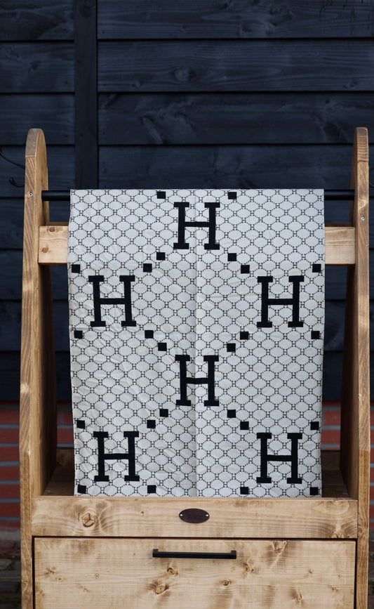 Horses and Lifestyl H Scarf Black