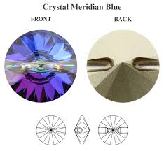 Swarovski knoop crystal 3015 Meridian Blue 14 mm