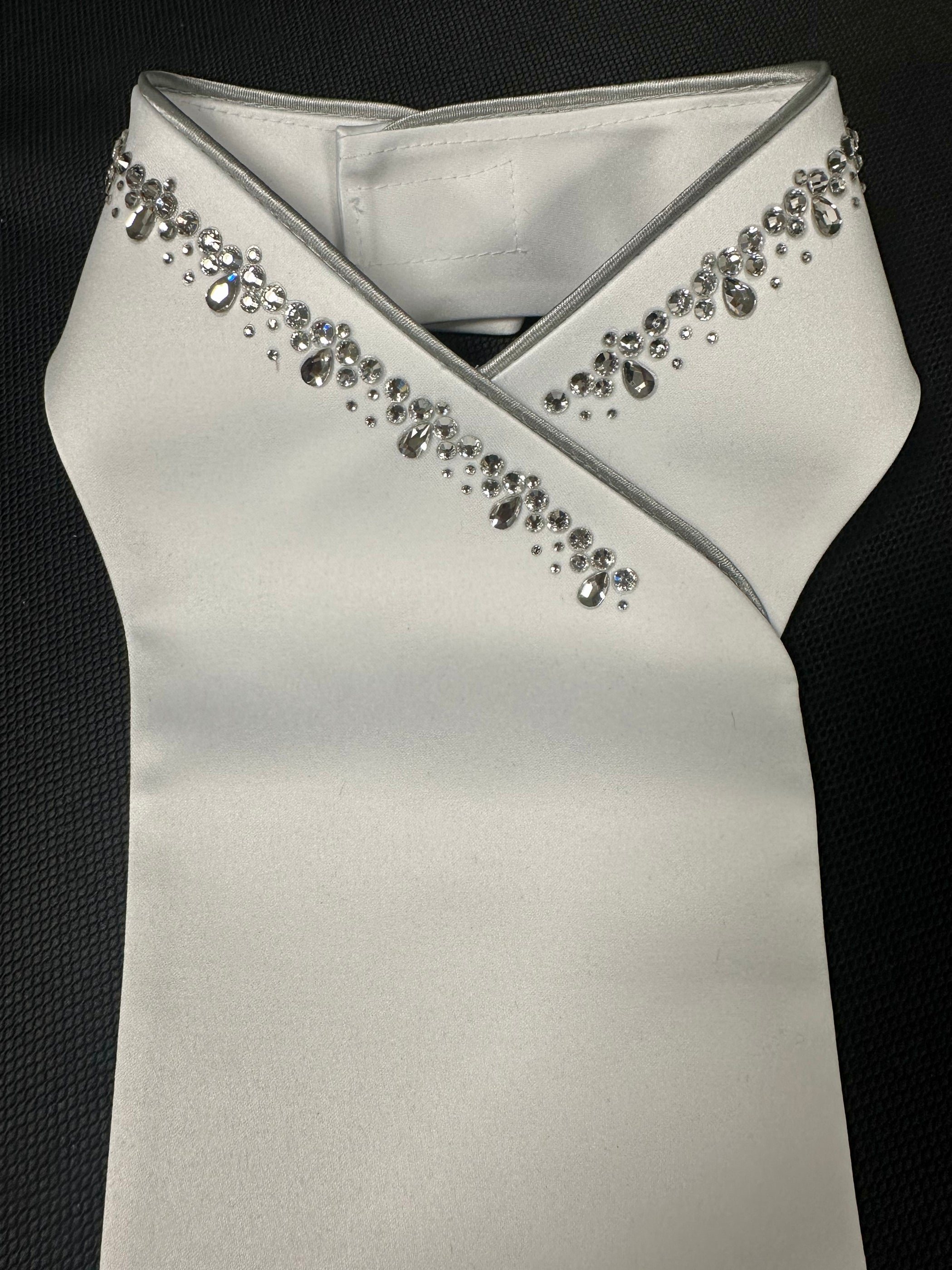 Collier Plastron Vintage Années 1920-30 - Strass Cristaux Métal Doré - Bijou Ancien France