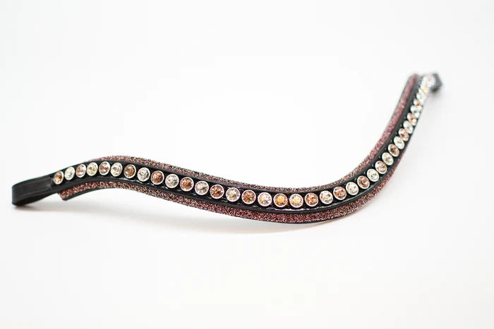 SWAROVSKI CLASSIC XL BROWBAND ROSE GOLD FABRIC