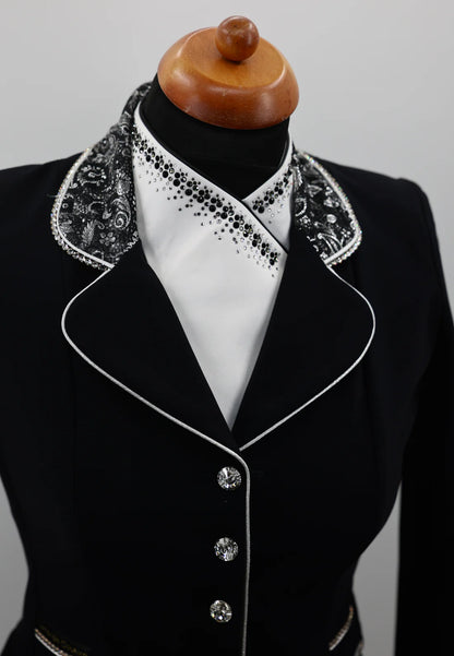 DEMO Lamantia Couture Mini Frack Silver Night SIZE 34