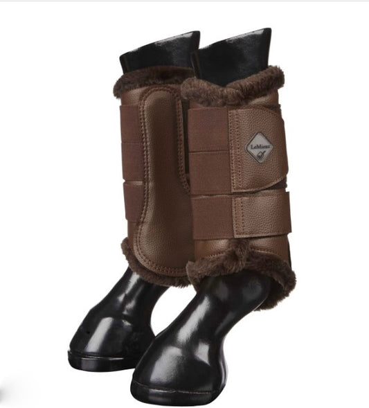 LeMieux Fleece Lined Boots Brown