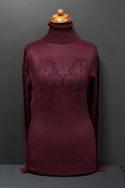 Equestrian Style NoConcept Signature Swarovksi Bordeaux