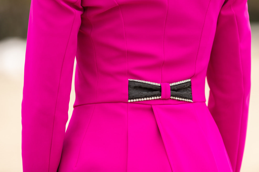 Lamantia Couture tailcoat raspberry diamond