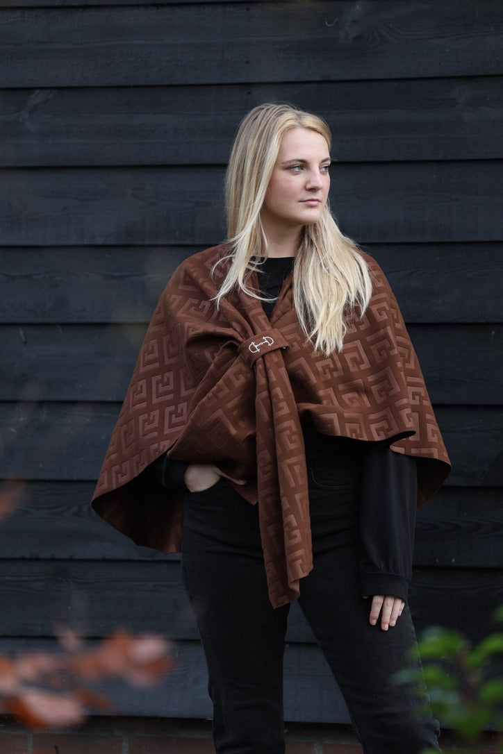 Omslagdoek Swarovski Luxe Brown