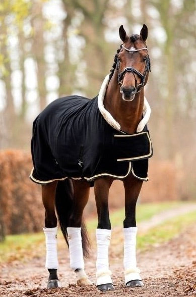 Showtime Dutch Crown Show deken Zwart goud