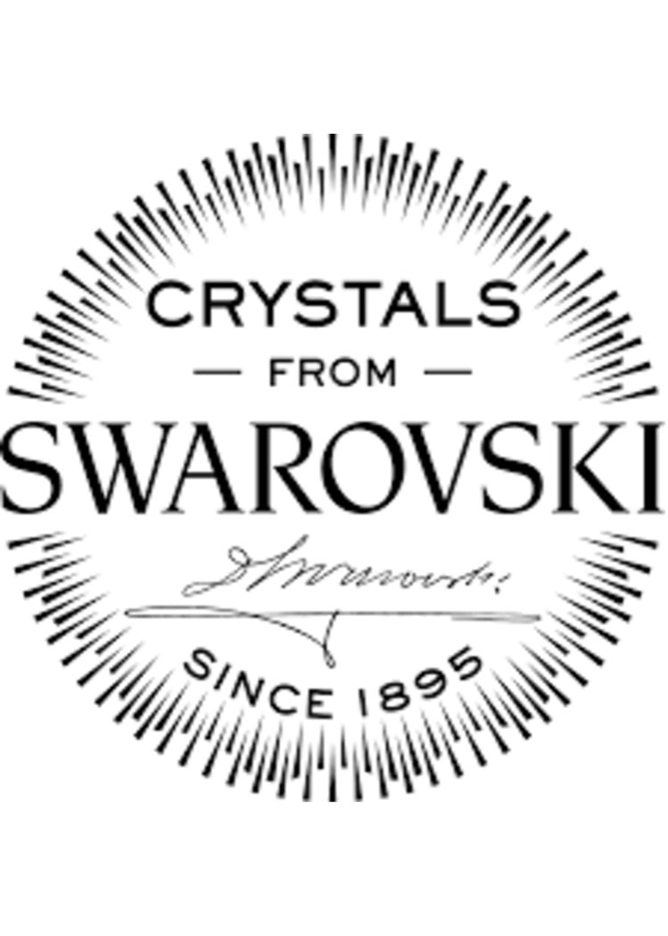Swarovski Wedstrijd nummer Blauw Suede Crystal