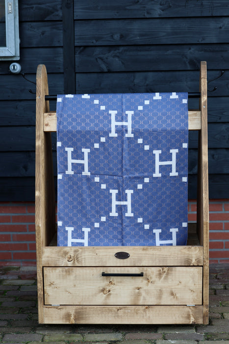Horses and Lifestyl H Scarf Blue