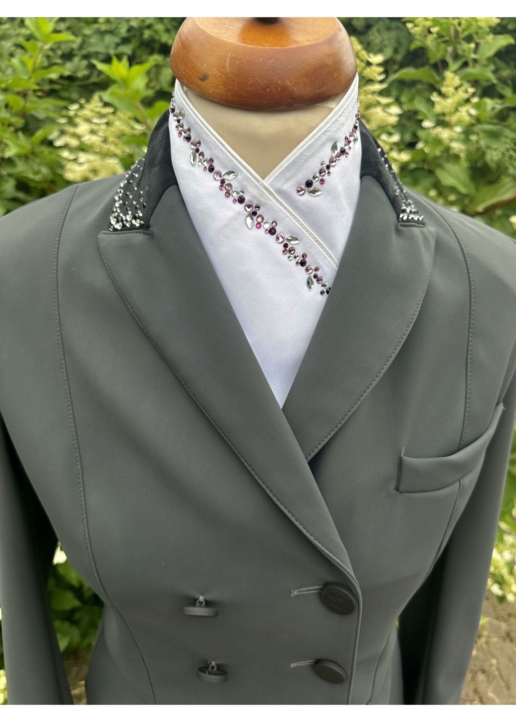 Plastron swarovski Plastronique by Lamantia classic crystal Pink