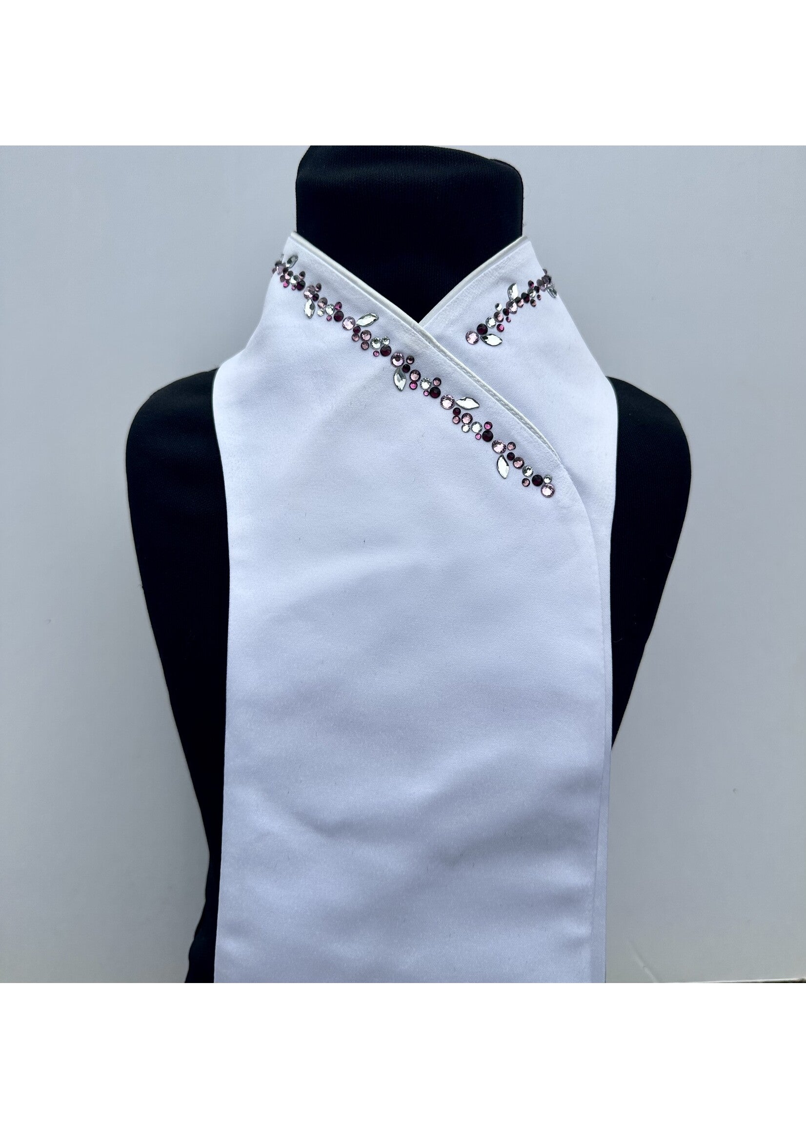 Plastron swarovski Plastronique by Lamantia classic crystal Pink