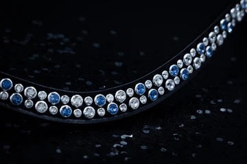 Swarovski Deluxe XL Browband Crystal Blue