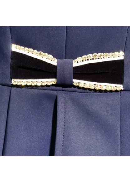 Lamantia couture slip dress light blue-white