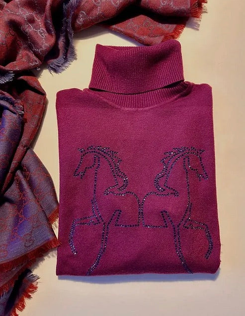 Equestrian Style NoConcept Signature Swarovksi Bordeaux