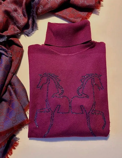 Equestrian Style NoConcept Signature Swarovksi Bordeaux