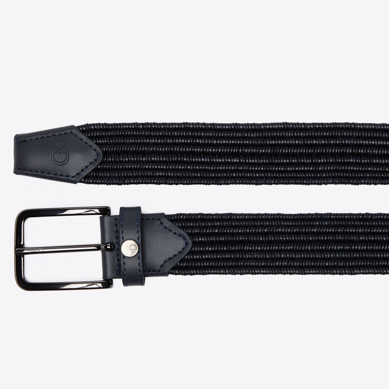 Cavalleria Toscana elastic Mens belt Dark blue