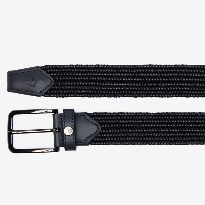 Cavalleria Toscana elastic Mens belt Dark blue