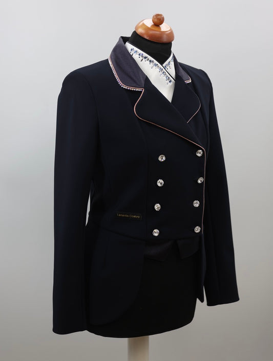 DEMO Lamantia Couture Mini Frack Rose Blue MAAT 40