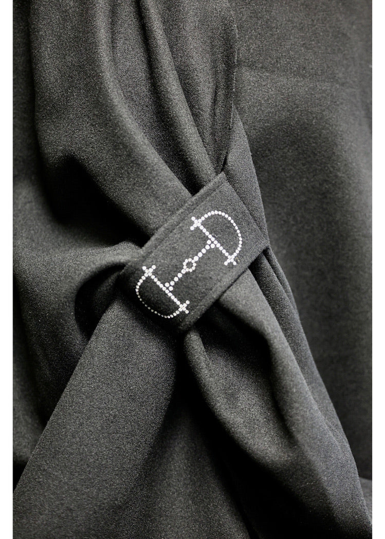 Omslagdoek Fleece Swarovski Black