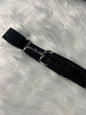 Shiny bit riem - Zwart/Mat