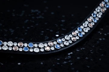 SWAROVSKI DELUXE BROWBAND SAPPHIRE ROSE GOLD CRYSTAL