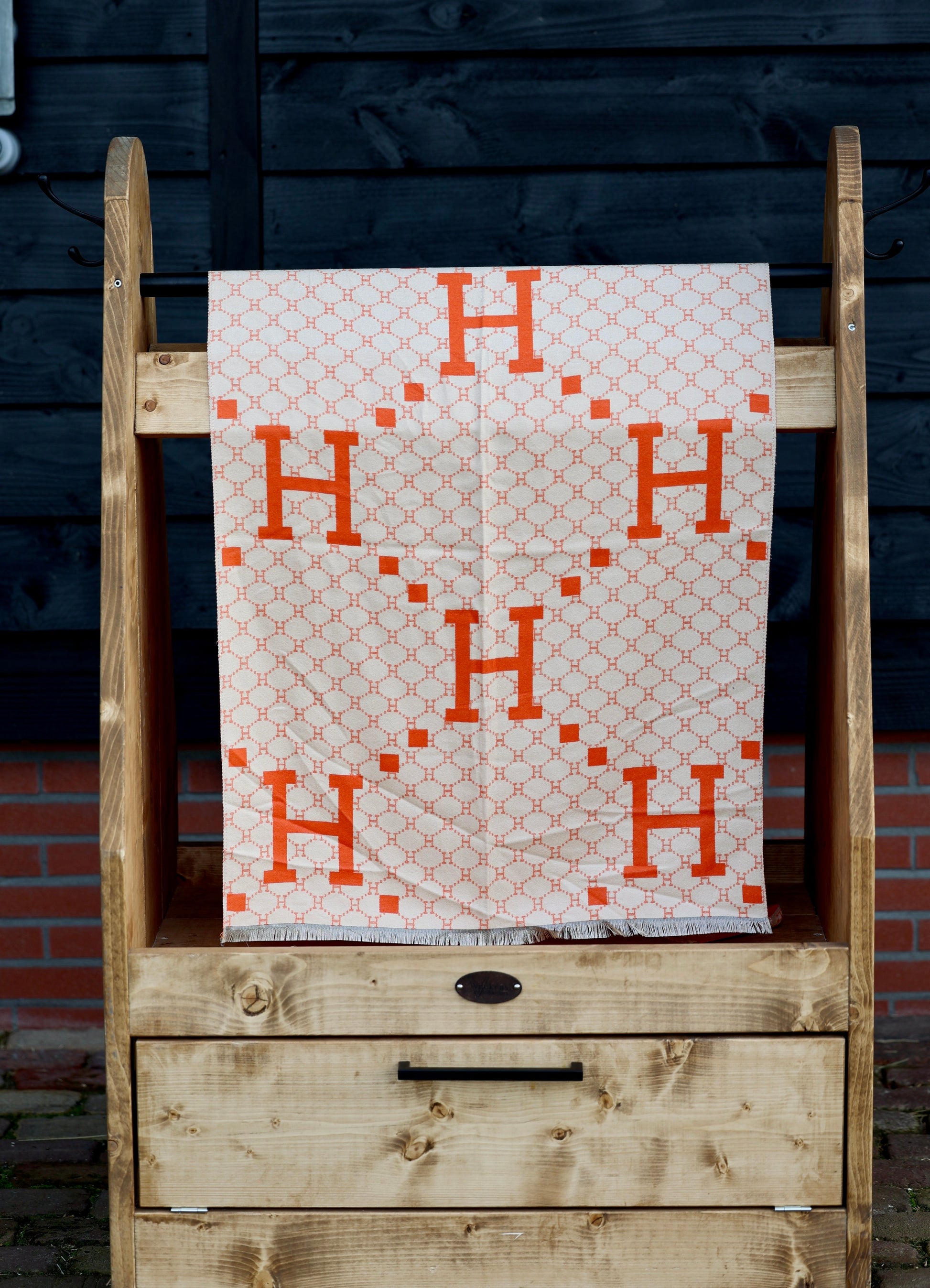 Horses and Lifestyl H Scarf Orange