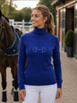 Equestrian style coltrui swarovski one size Royal Blue