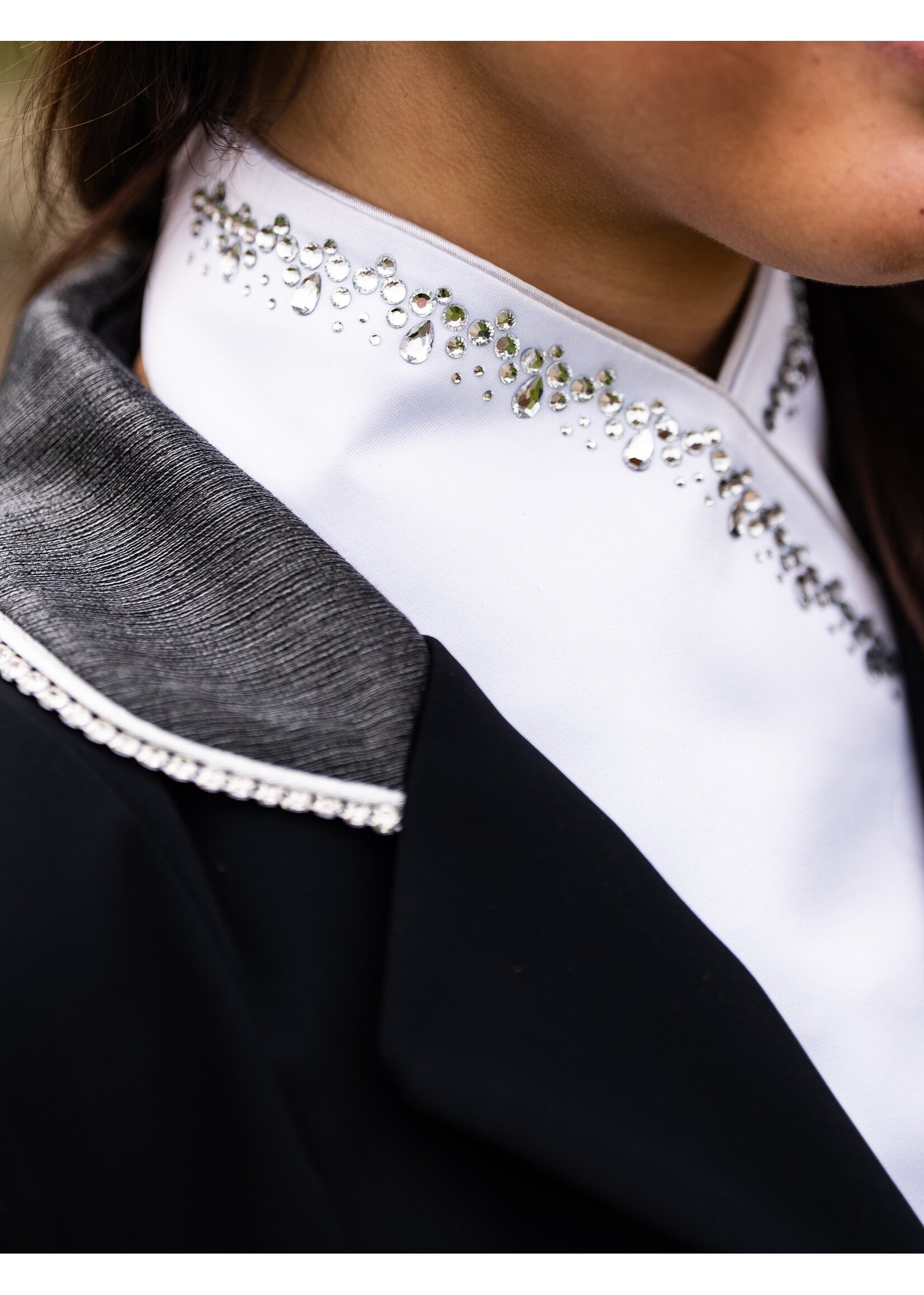 Plastron swarovski Plastronique by Lamantia classic white crystal 01