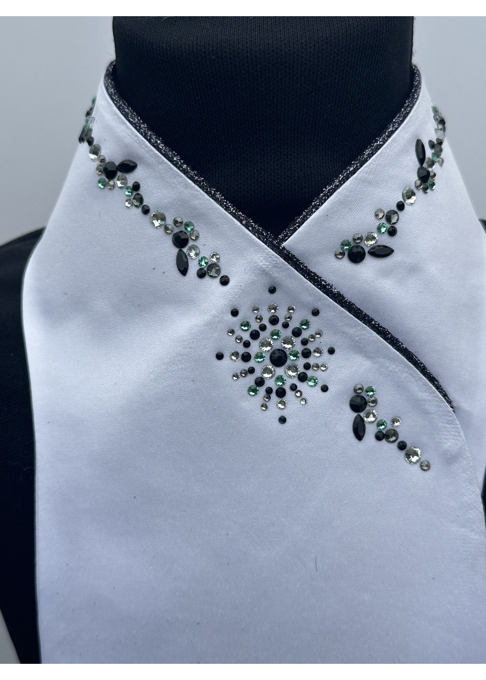 Plastron Plastronique Crystal Silver Green