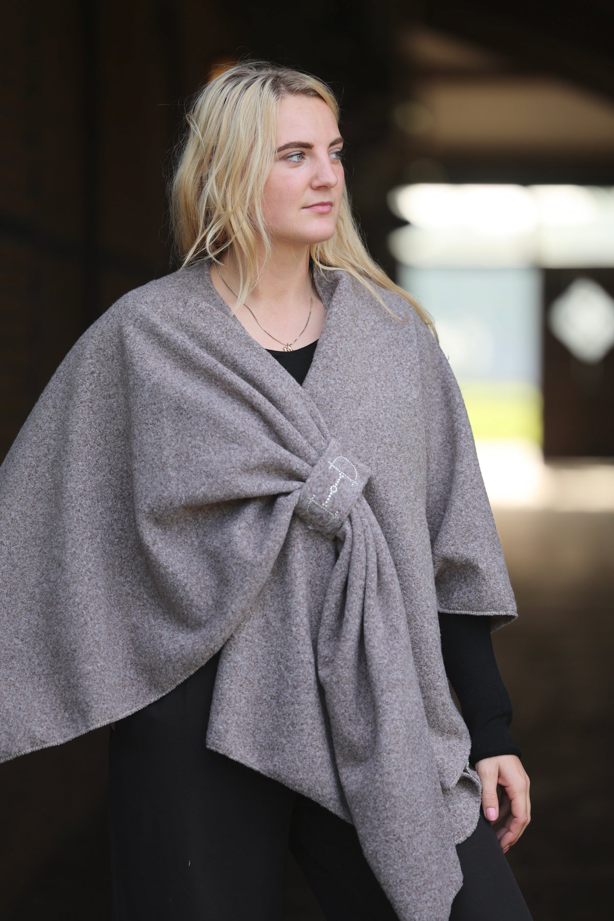 Omslagdoek Fleece Swarovski Marmer