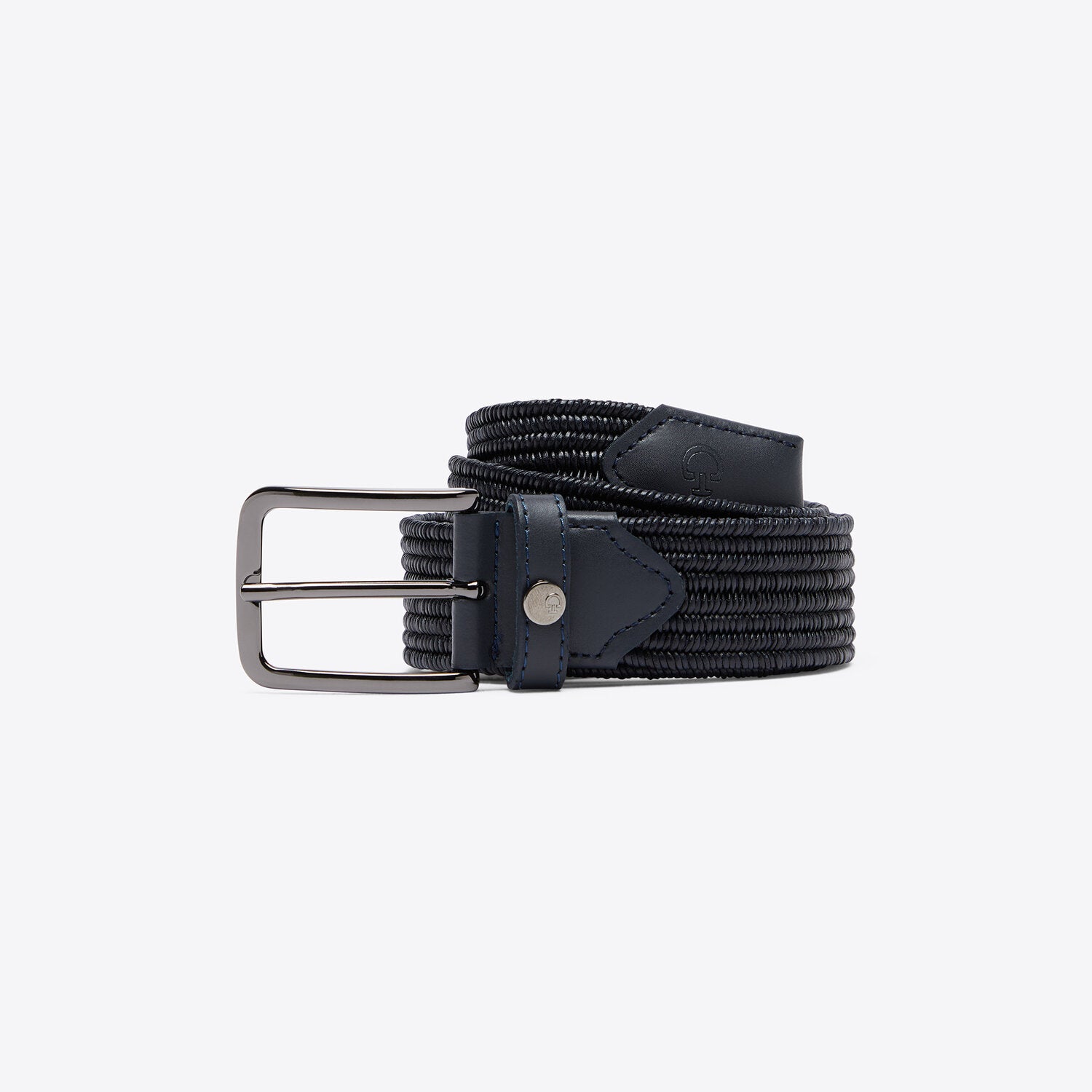 Cavalleria Toscana elastic Mens belt Dark blue