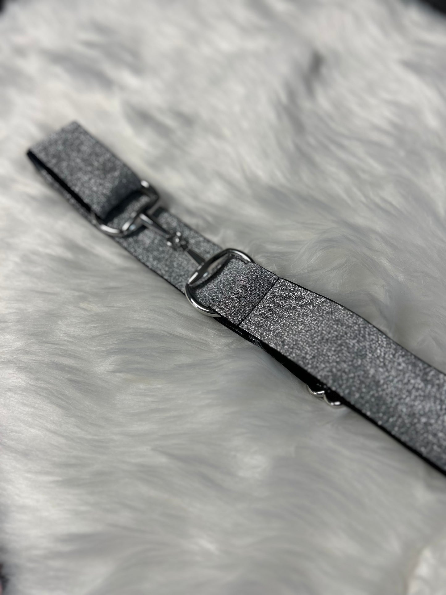 Shiny bit riem - Zilver
