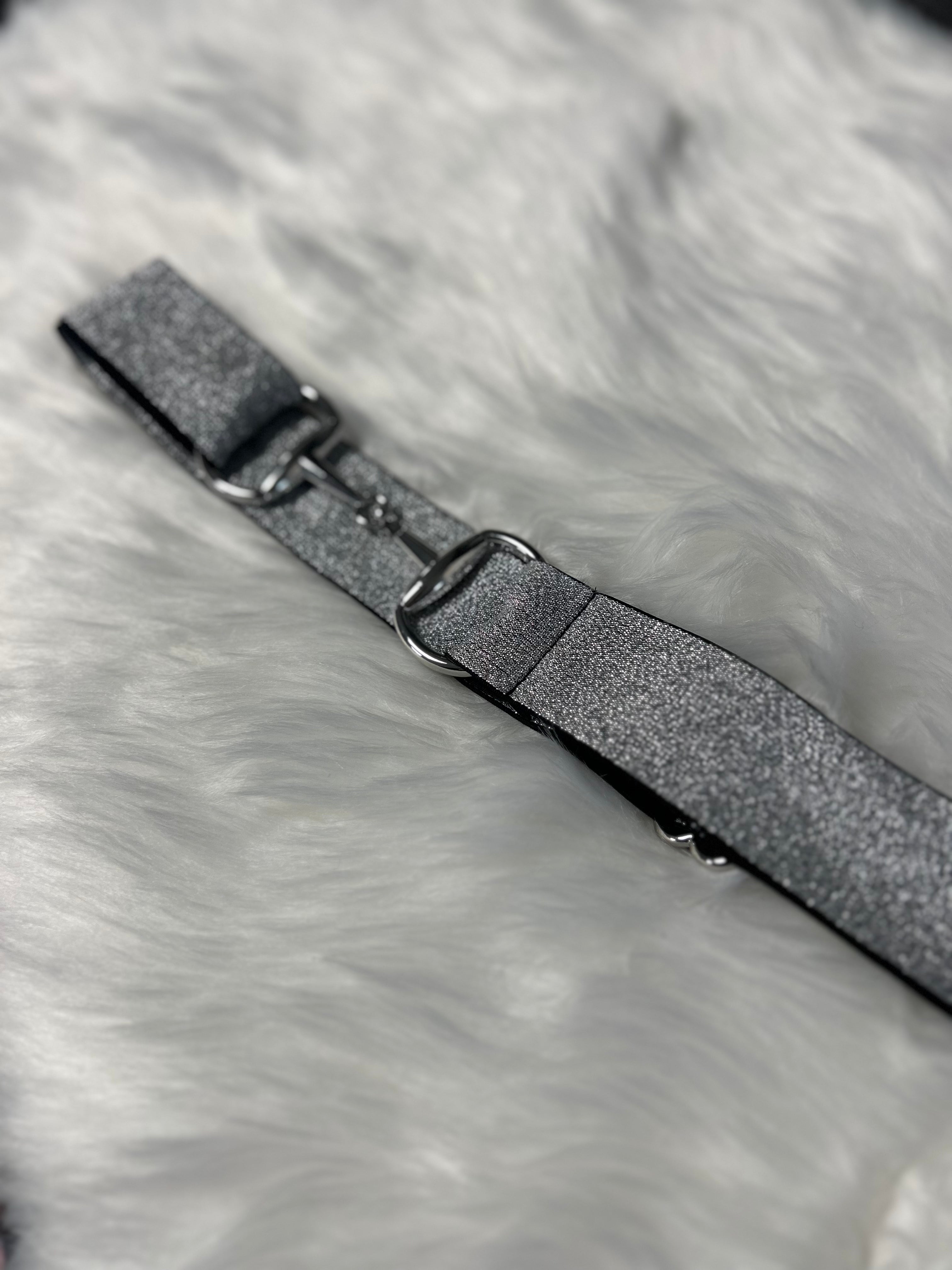 Shiny bit riem - Zilver