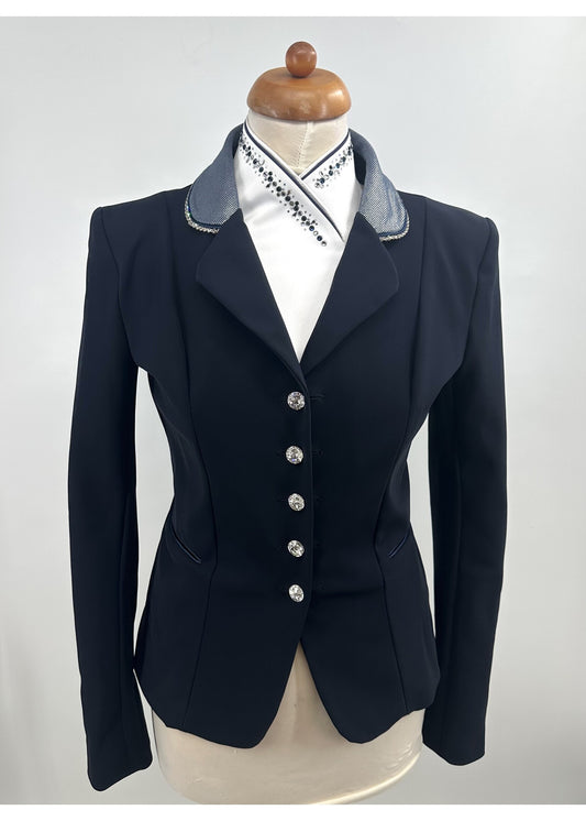 Lamantia Couture Wedstrijdjas sportief donker blauw le 80