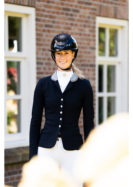 Lamantia Couture Sportive Jacket Blue Shiny Lurex