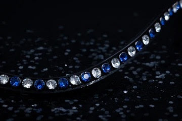 SWAROVSKI CLASSIC XL BROWBAND SAPPHIRE CRYSTAL SAPHIRE
