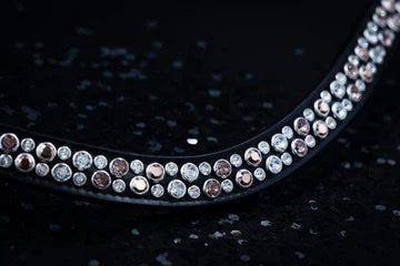 Swarovski Deluxe XL Browband Crystal Rose