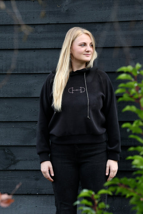 Hoodie Swarovski Fashion black