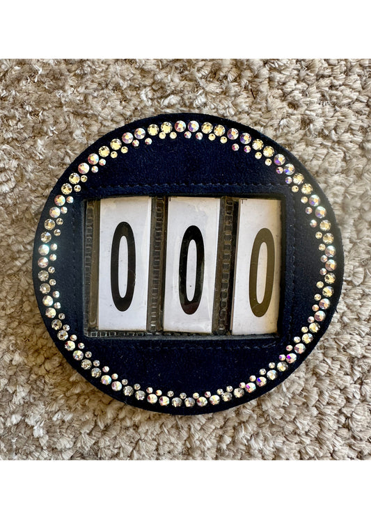 Swarovski Wedstrijd nummer Blauw Suede Crystal AB