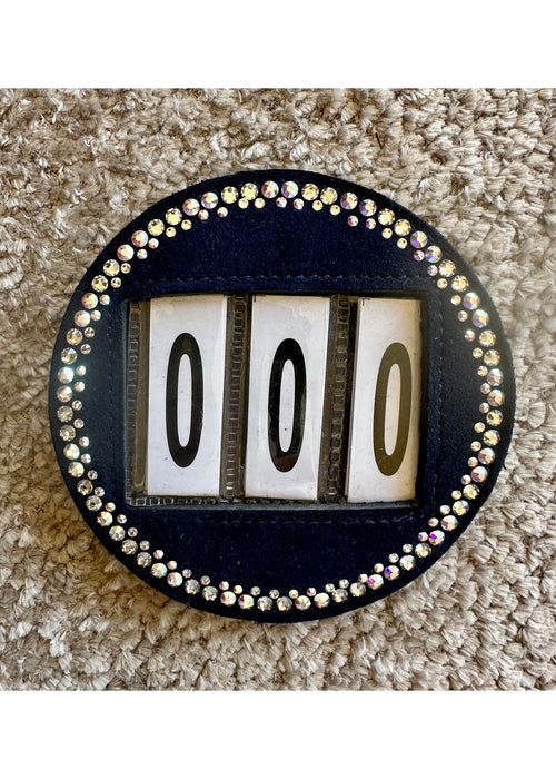 Swarovski Wedstrijd nummer Blauw Suede Crystal AB