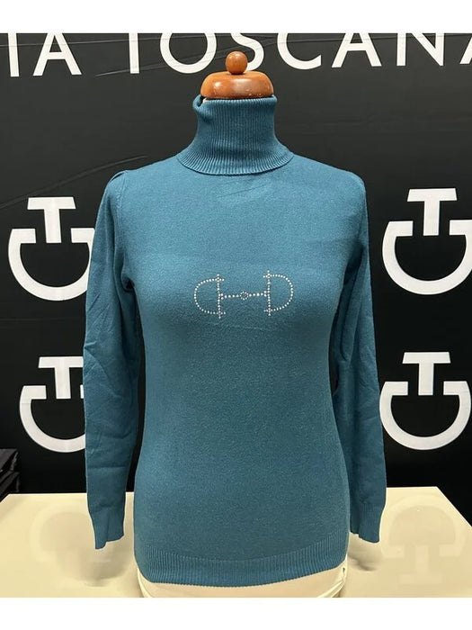 Equestrian style coltrui swarovski one size