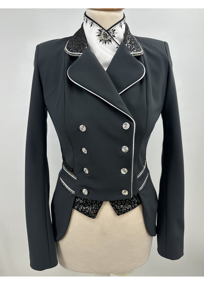 Lamantia Couture Mini Frack Silver Gray Panther