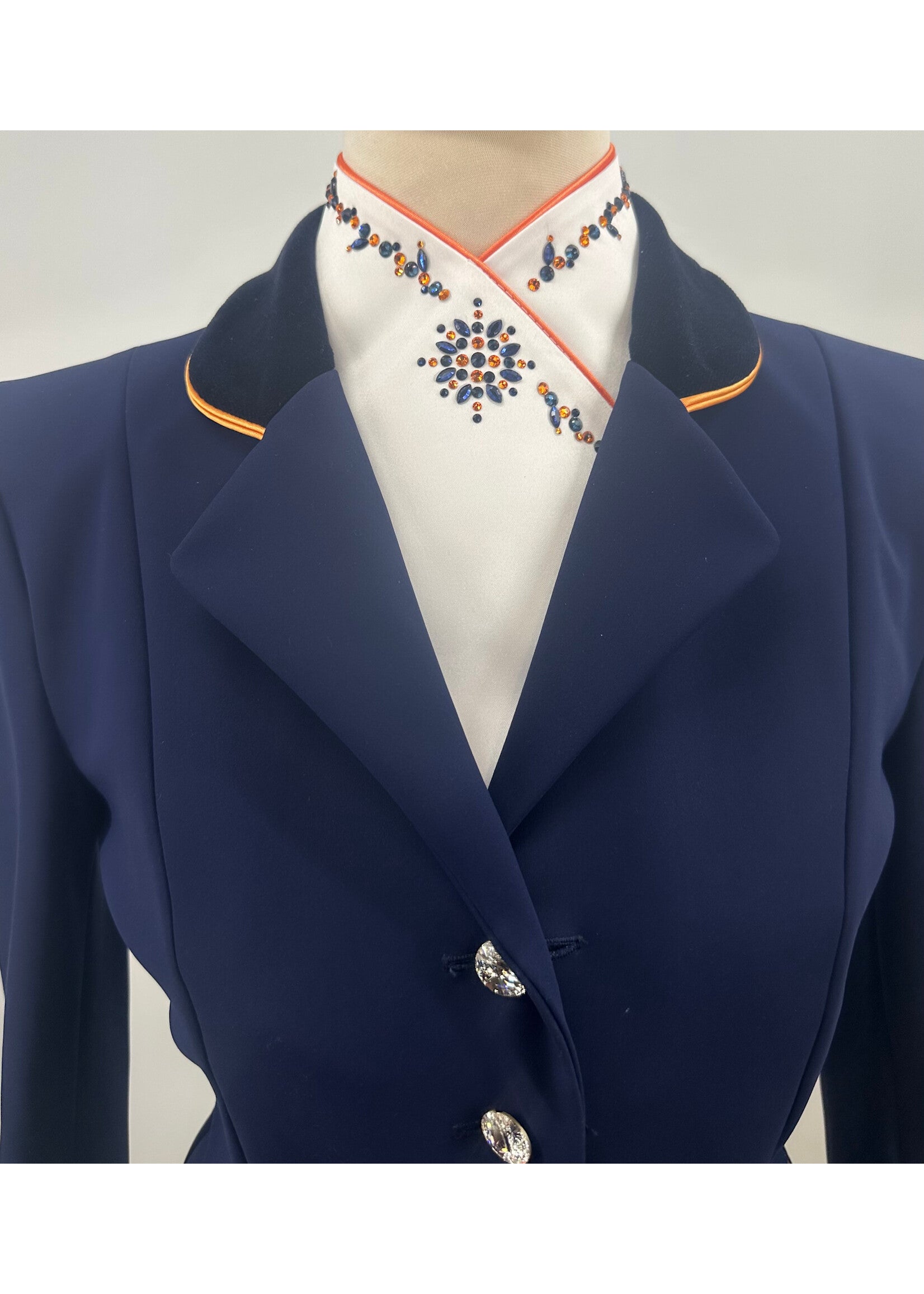 Plastron swarovski Plastronique by Lamantia classic white dutch