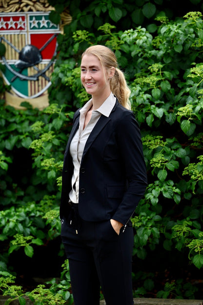 Equestrian Style Blazer Swarovski Black