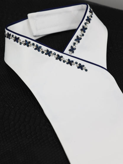 Swarovski Plastron Lamantia Crystal Flower Rocks Blue