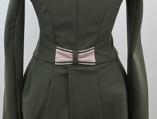 Lamantia Couture Frack Kaki Green Rose MAAT 32