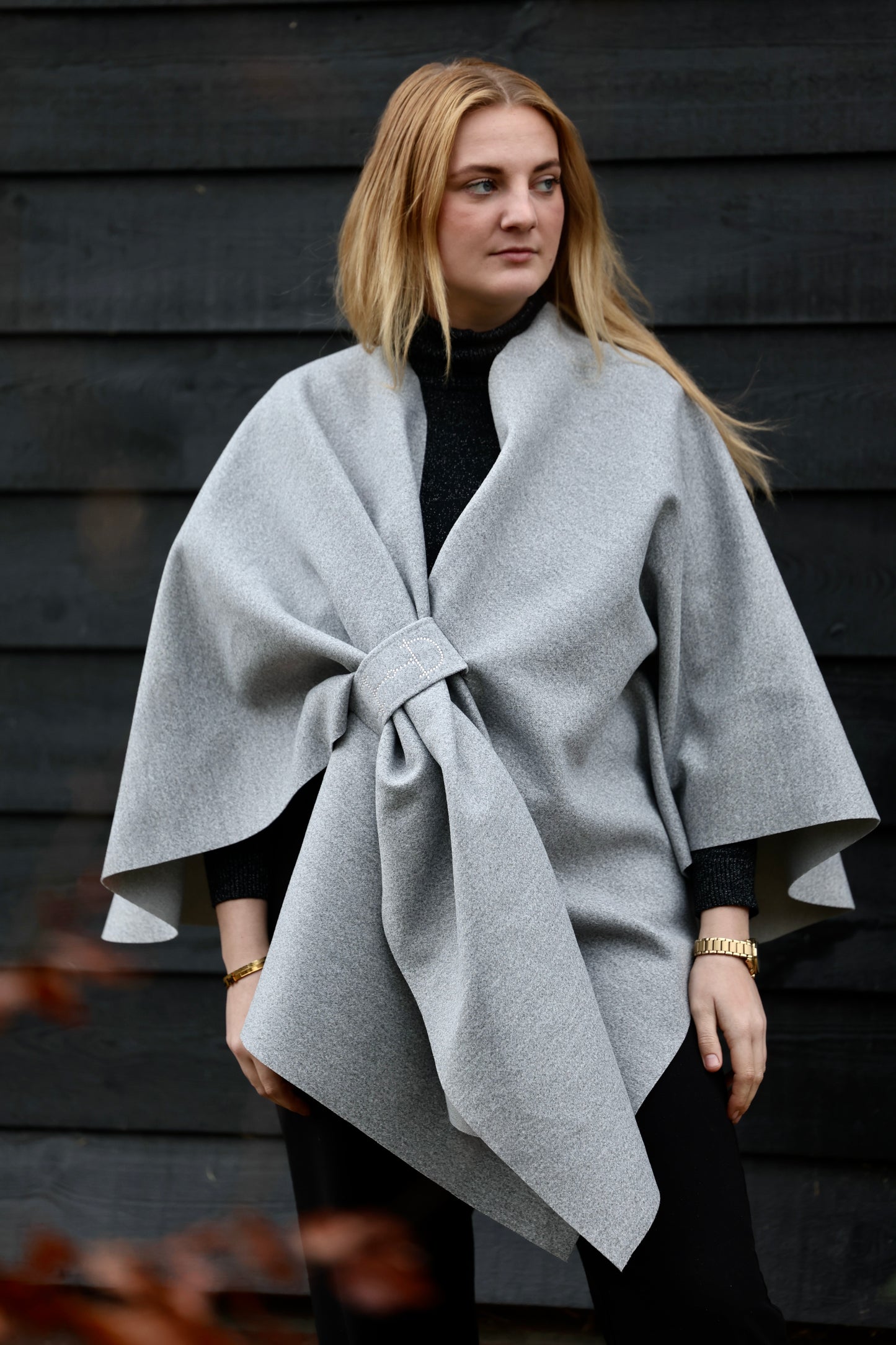 Omslagdoek Trend Swarovski Light Grey