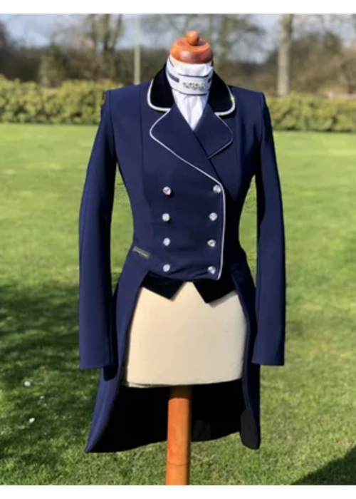 Lamantia couture slipjas licht blauw-wit